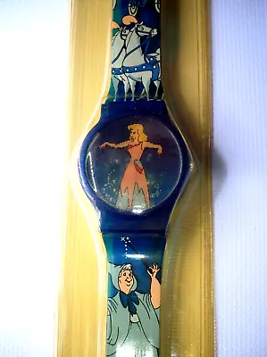 Vintage Sealed Fantasma Disney Cinderella Princess Blue Kids Watch Fairy Rare! • $20.40