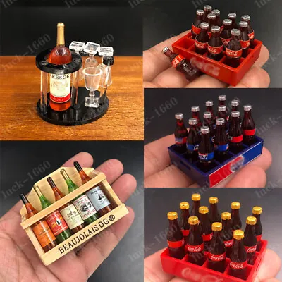 1/6 Scale Miniature Dolls House Wine Bottle Model & Cola Bottle Accessories • $8.41