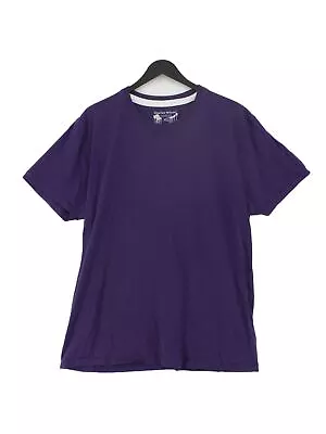 Charles Wilson Men's T-Shirt XL Purple 100% Cotton Basic • £18.40