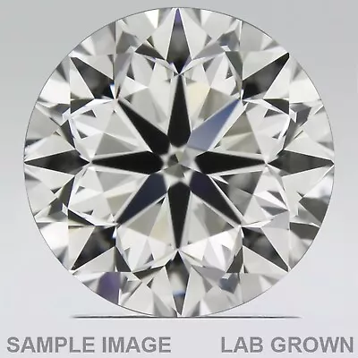 Carat Round Cut Non Certified D VVS2 Clarity Man Made LabGrown Diamond 0.73Ctw • $1610