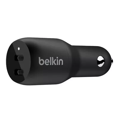 Belkin Dual USB-C 36W Car Charger Adapter For Apple IPhone 11/Samsung S10 Black • $52