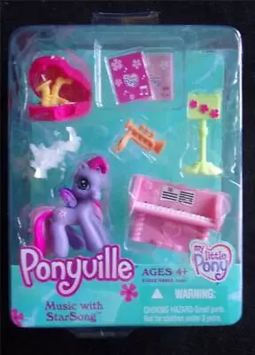 Hasbro 2007 My Little Pony Ponyville  - Music With Star Song Mlp (NEW) • $12.99