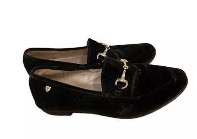 Venettini Girls Velour Velvet Loafers Brown Size 37 5.5 • $38