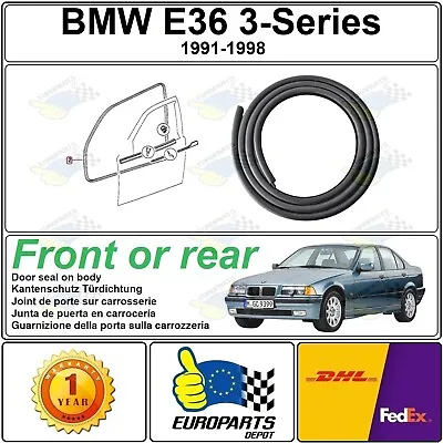 BMW E36 3 Series Sedan & Wagon Rubber Door Seal Edge Protector Weatherstrip • $49.50
