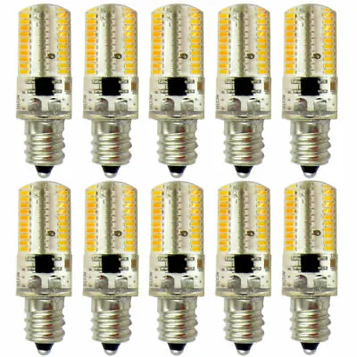 10pcs E12 Candelabra C7 LED Light Bulb Lamp 80-3014 SMD Warm White 110V 120V H • $18.04
