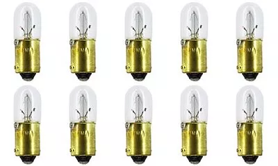 $10.98 • Buy 10x 1815 Miniature Light Bulb Gauge Cluster Instrument Panel 12v T-3.25 BA9S Lot