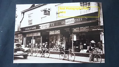 RPPC - Barretts Cycles & Radio - Gramophones 30 St Peters Street Canterbury • $19.36