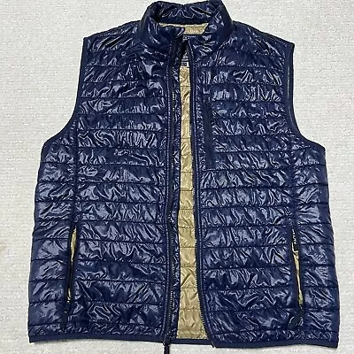 J Crew Quilted Full Zip PrimaLoft Mens L 3 In 1 System Blue Lightweight Packable • $24