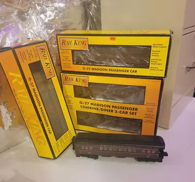 MTH Rail King Pennsylvania RR Madison Baggage  Lot Of 4 • $160