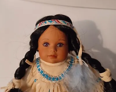 Marie Osmond Porcelain Tiny Tot Doll Young Indian Girl CHENOA • $8.50