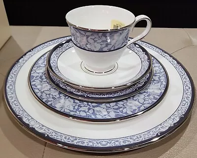 New VINTAGE LACE By Lenox 5 Piece Plate Set Fine Bone China Millennium Edition  • $65