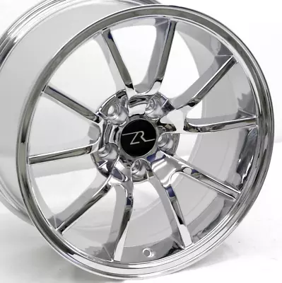 17  Chrome FR500 Replica Wheels 17x9 17x10.5 5x114.3 Mustang 94-04 Staggered Set • $999