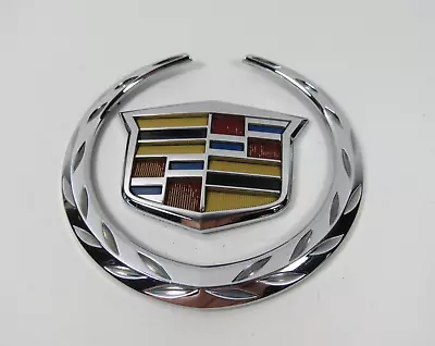 13-14 Cadillac ATS Rear Trunk Emblem Chrome Badge Sign Logo Symbol Genuine OEM • $13.99