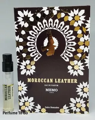 MEMO MOROCCAN LEATHER * Cuirs Nomades * 0.06 Oz (2 Ml) EDP Vial Sample Spray • $9.50