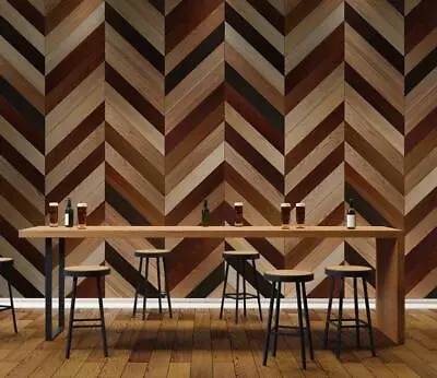 3D Wave Wood Grain 24828NA Wallpaper Wall Murals Removable Wallpaper Fay • $376.99