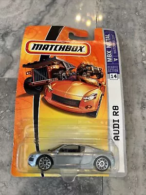 2007 Matchbox MBX Metal AUDI R8 SILVER Diecast #14 New Sealed • $6.50