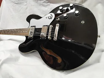 EPIPHONE DOT BP(BLACK PEARL) Used 2012 Maple Body Mahogany Neck W/Gig Case • $529.99