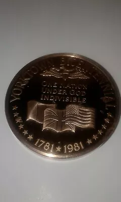 1981 Yorktown Virginia Bicentennial Proof Medal VA • $18