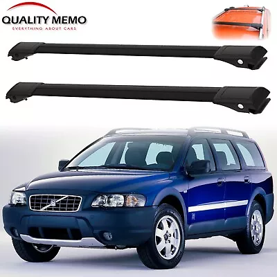 For Volvo XC70 2000-2007 Roof Rack Cross Bars  Black Roof Bars Luggage 2pcs • $123.67