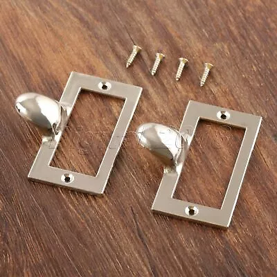 2pcs Zinc Alloy Cabinet File Tag Label Drawer Pull Frame Name Card Holder Retro • $1.80