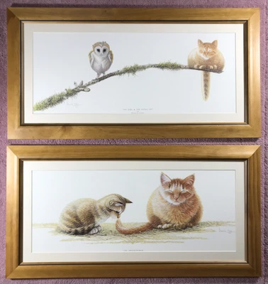 £90 • Buy The Entertainer The Owl & The Pussy Cat By Warwick Higgs Print Mounted Framed