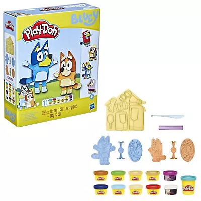 Play-Doh Bluey Make 'n Mash Costumes Playset For Kids 3 Years And Up With 11 Can • $30.16