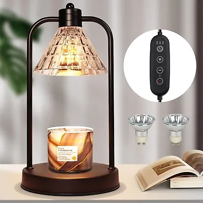 Candle Warmer Lamp With Timer- 2 BulbsVintageElectric Dimmable Melter • $23.39