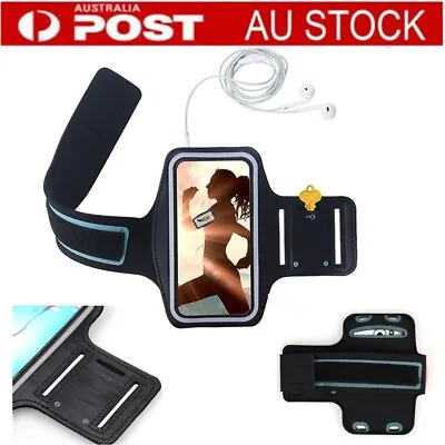 $7.99 • Buy AU-Sports Gym ArmBand Case Phone Holder Bag For IPhone 11 12 Pro Max 7 8 Plus XR