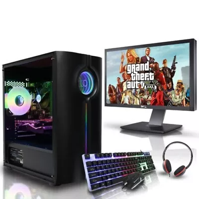 Core I5 4400 Gaming PC Bundle NVIDIA RTX 3050 16GB RAM 1TB HDD + 120GB - Win 10 • £529.99