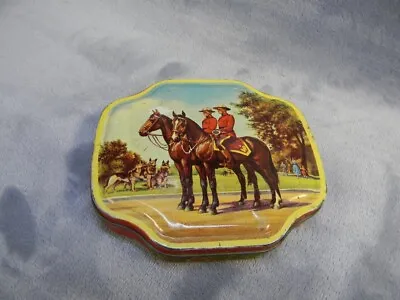 Vintage Horner Boy Blue Rum Butter Toffee Candy Tin W/canadian Mounties • $24.99