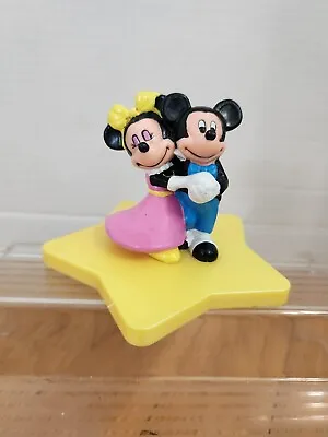 1989 AVON MICKEY & MINNIE In Hollywood JEWELRY BOX LID CAKE TOPPER DISPLAY  • $5