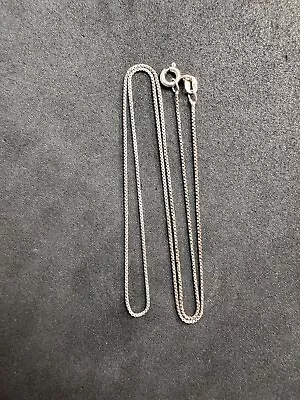 2.1g Vintage Sterling Silver 925 Box Chain 19” Jewelry Lot Q • $4