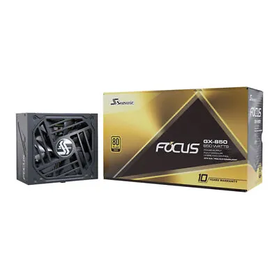850W Seasonic Focus GX-850 PCIE5.0 80PLUS Gold Single Rail Fully Modular 70A • £161.46