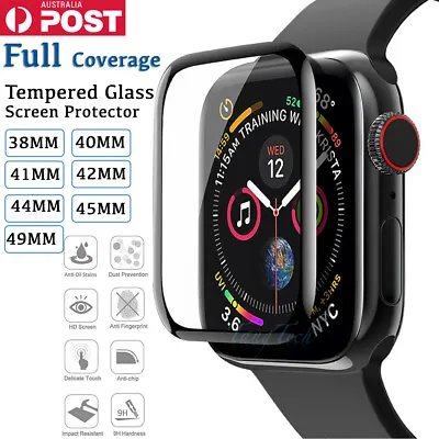 $5.55 • Buy Tempered Glass Screen Protector For Apple Watch IWatch Ultra 87654321 SE 38-49MM
