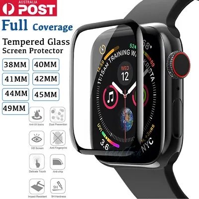 Tempered Glass Screen Protector For Apple Watch IWatch Ultra 87654321 SE 38-49MM • $4.88