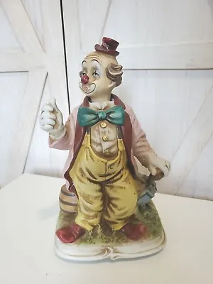 Melody In Motion BALLOON CLOWN Hobo Porcelain Head Moves And It Whistles • $18.99