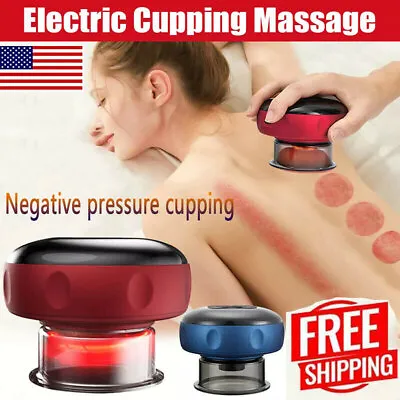 $20.99 • Buy Electric Cupping Therapy Massager Mini Guasha Scraping Machine Vacuum Therapy US