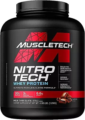 Muscletech Nitro Tech Whey Protein Milk Chocolate 4 Lbs • $64.99