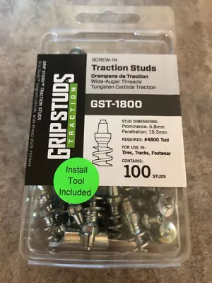 Motorcycle Tire Studs GripStuds Trac- Dirt Mud & Ice #1800 With Tool • $137.95