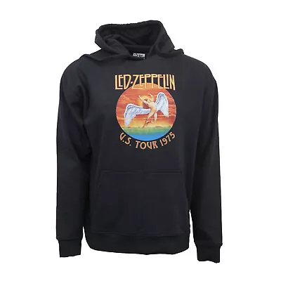 Led Zeppelin Us Tour 1975 Pullover Hoodie Black • $26.50