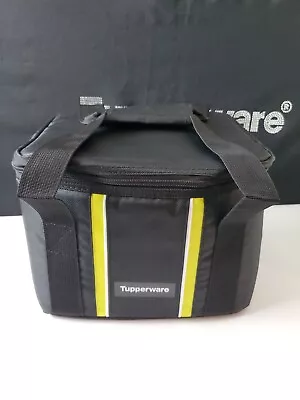 Tupperware Logo Cooler Lunch Bag Black 10x7x9 New Sale Black • $23.99