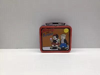 Vintage Nancy And Sluggo Mini Metal Lunch Box • $11.99