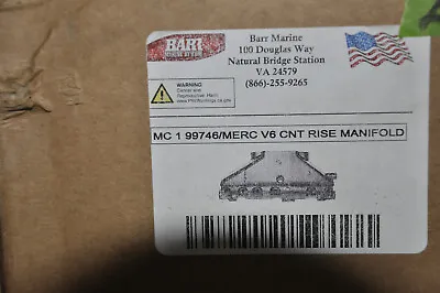 $240 • Buy Barr Marine MC 1 99746 Merc V6 CNT Rise Manifold