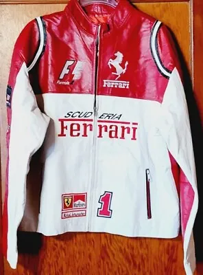 Scuderia Ferrari Formula 1 Michael Schumacher Leather Jacket XXL RARE Marlboro • $359.77