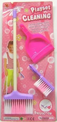 £9.99 • Buy Children Kids Sweeping Cleaning  Toy Set Role Play Pretend  Broom Brush Dustpan