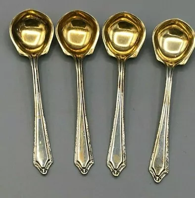 Virginia Carvel By Towle Antique Sterling Silver Set Of 4 Salt Spoons 2 5/8  • $99