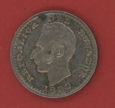 Ecuador  Un  Decimo   1899 Lima  Km 50.3  Xf+. • $49.50