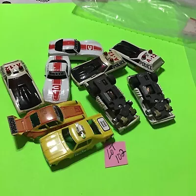 Vintage 9 Piece Group Afx Tyco Slot Car & Body Group / For Parts Only / Lot #102 • $13.50