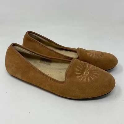 UGG Alloway Shoes Chestnut Indoor Outdoor Flats Slippers Size 7 • $12