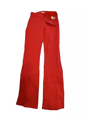 £25 • Buy Wrangler Red Chino Trousers 28W 34L Flare Design